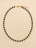 Onyx beaded necklace