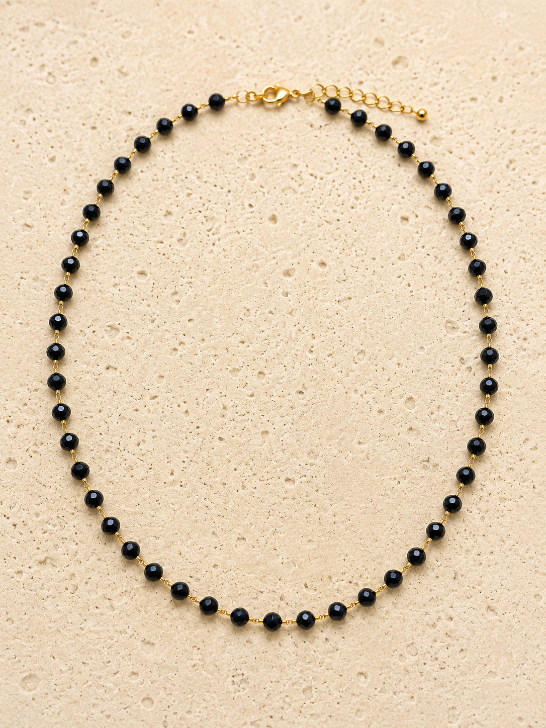 Onyx beaded necklace