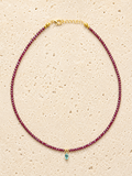 Crystal beaded necklace