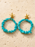 Turquoise stone earring