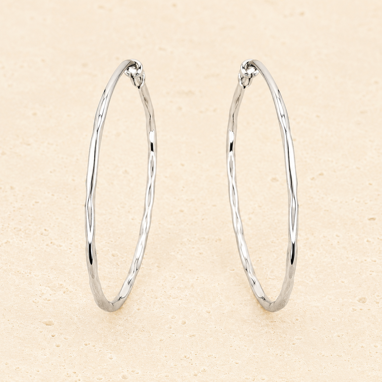 Silver hoops