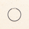 Black and silver snake chain bracelet