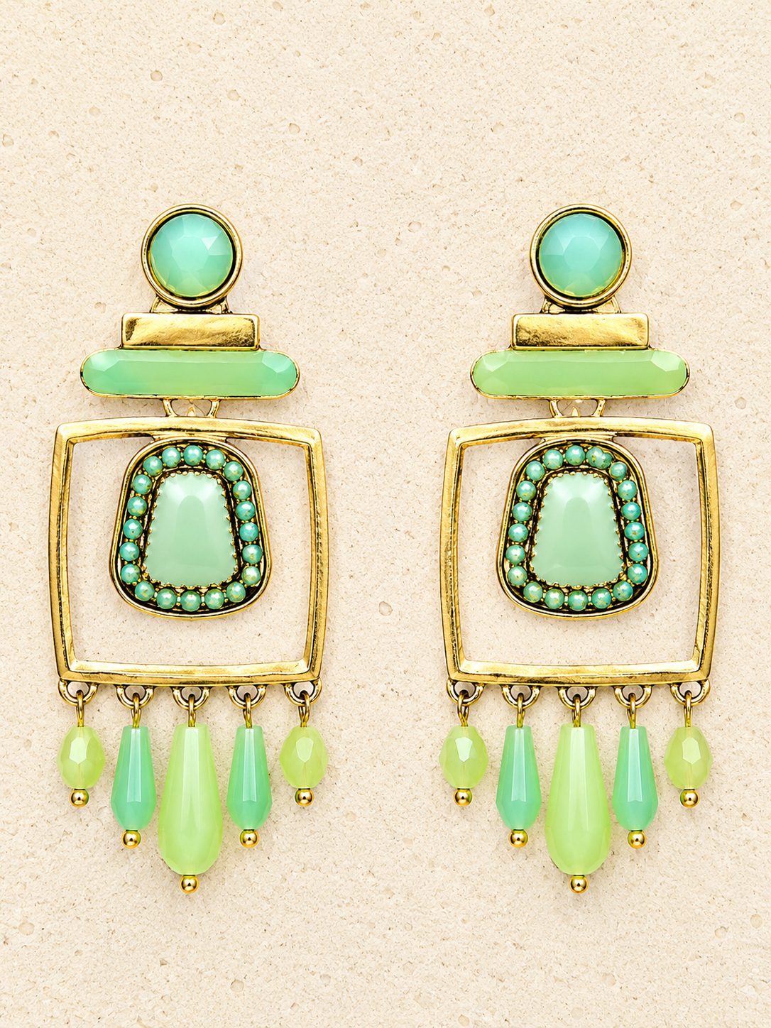Bohemian drop earrings