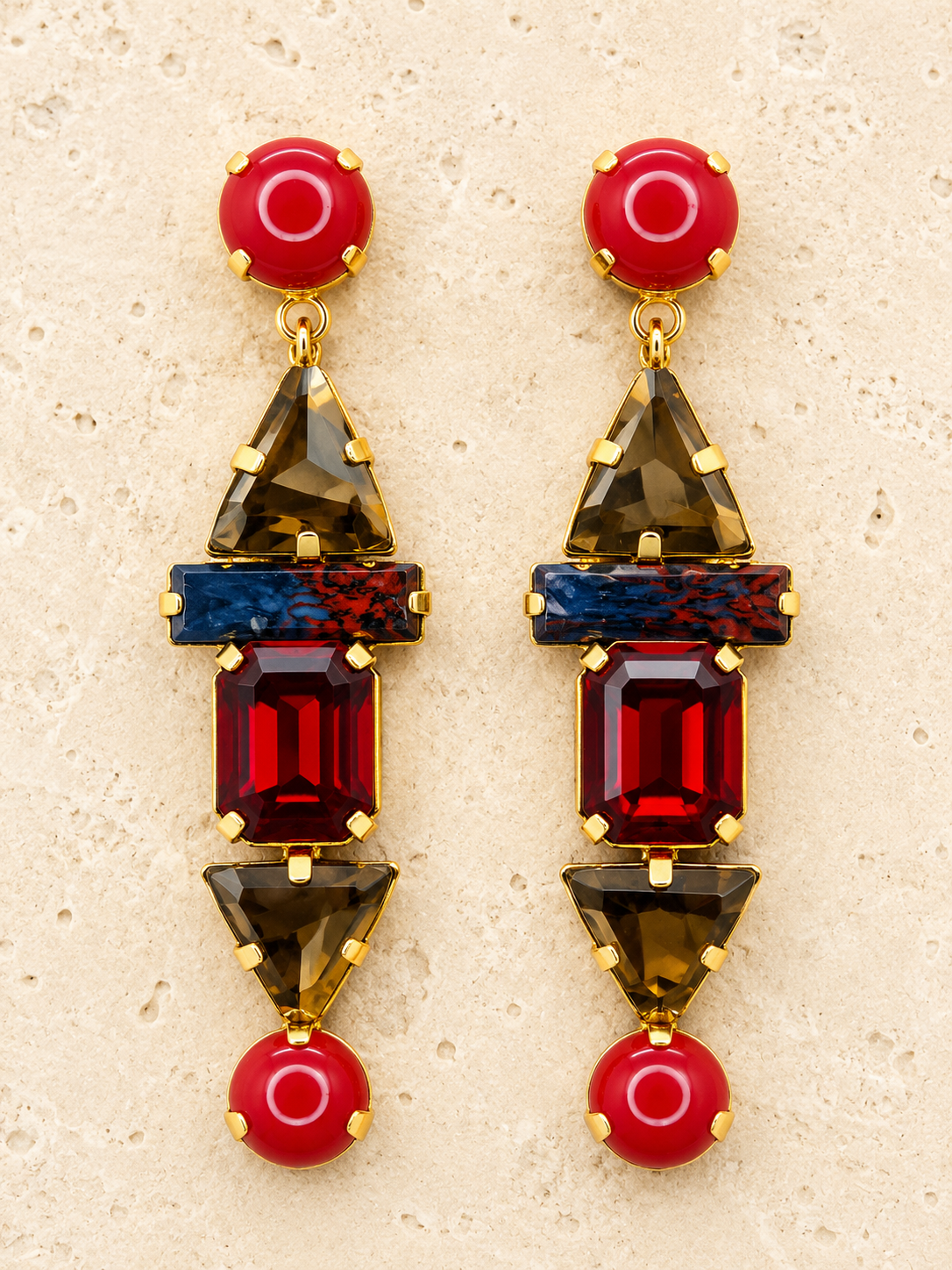 Designer Swarovski earrings