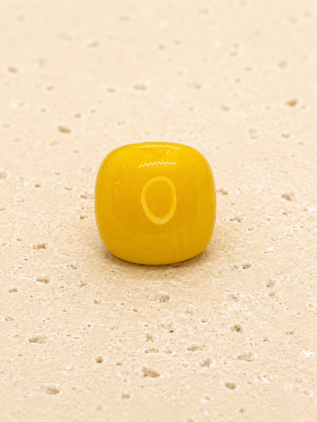 Yellow resin ring