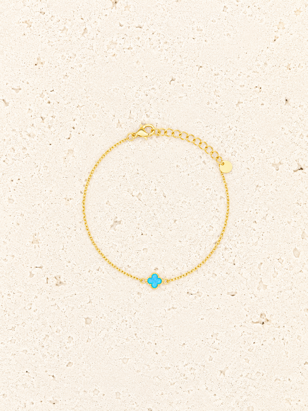 Opalite 24k gold bracelet