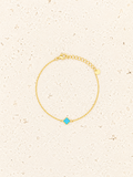 Opalite 24k gold bracelet