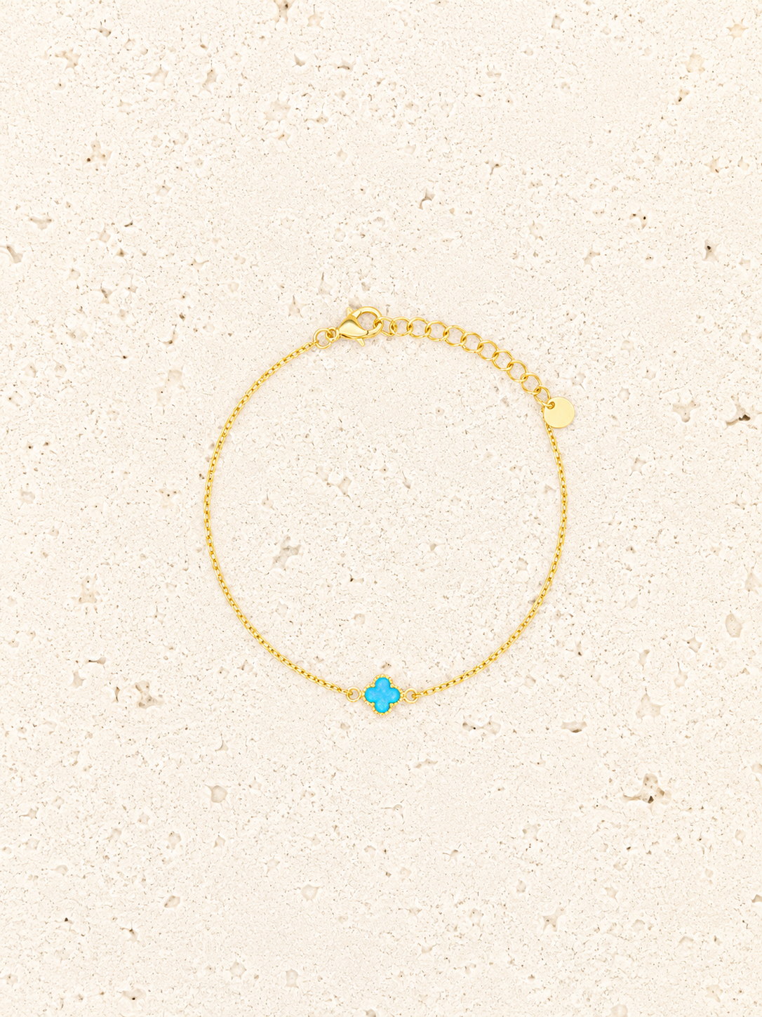 Opalite 24k gold bracelet