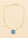Murano glass evil eye necklace