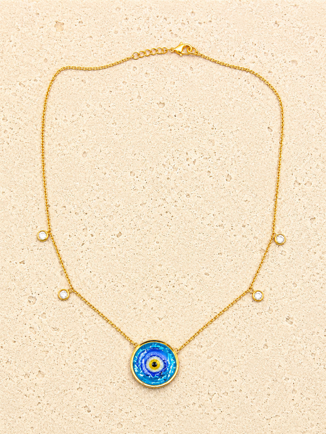 Murano glass evil eye necklace