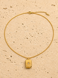 Golden crystal star pendant
