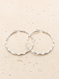 Silver hoop earrings