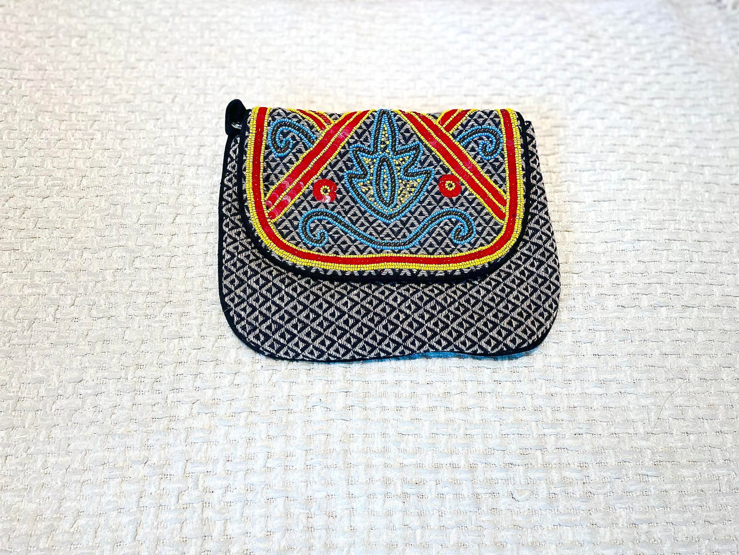Hand beaded handbag