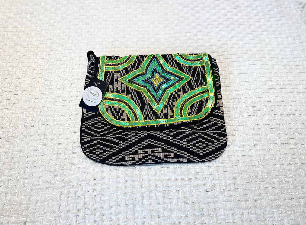Hand beaded handbag