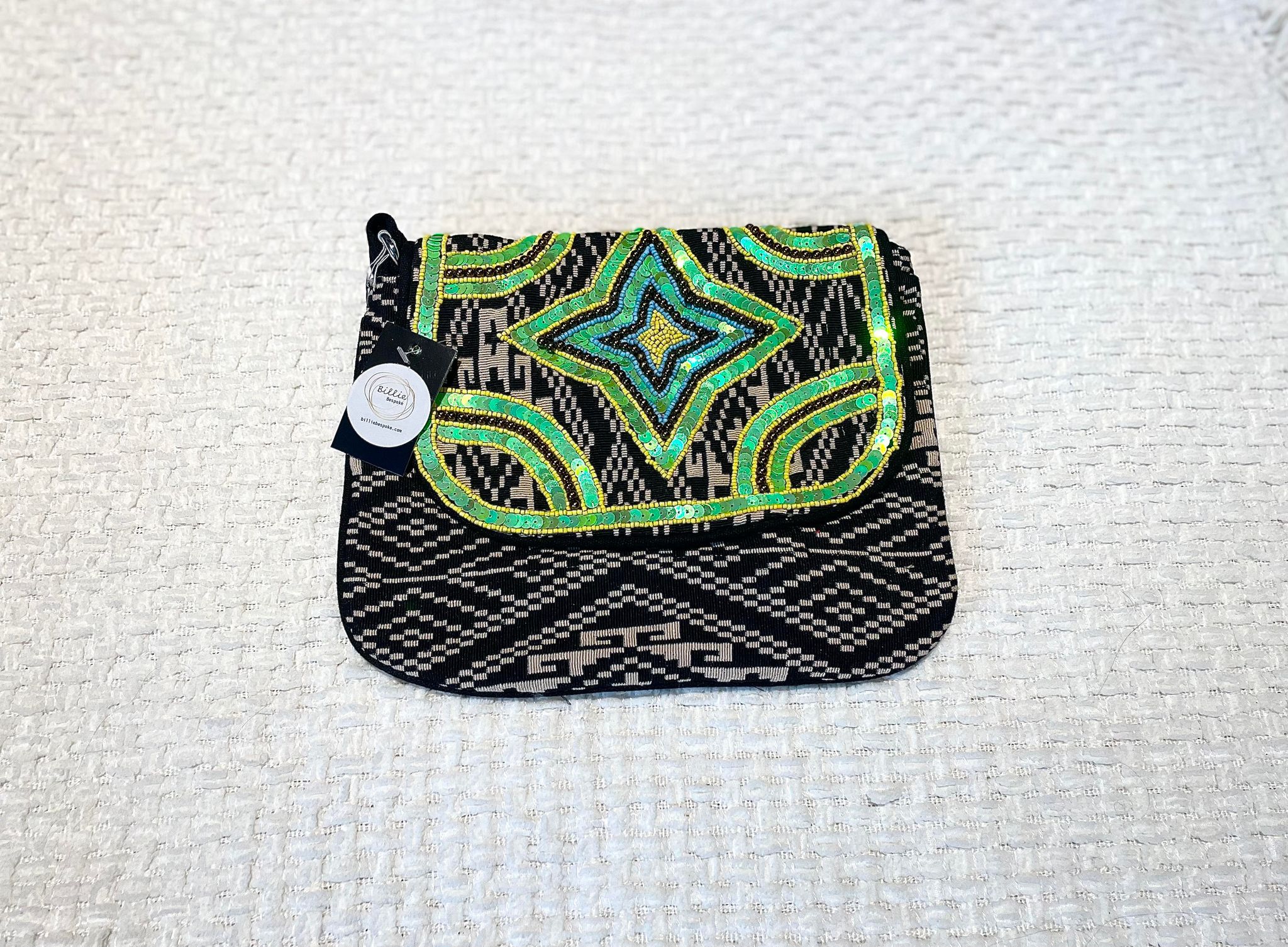 Hand beaded handbag