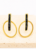 Brass and Marcasite earrings