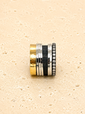 Diamond and gold band ring