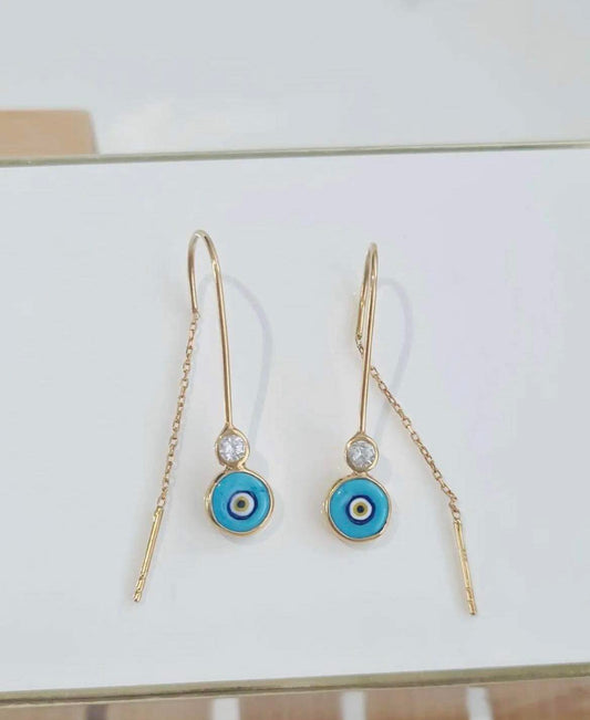 Hand blown Murano glass & crystal threads, 925 sterling silver 18ct gold plated