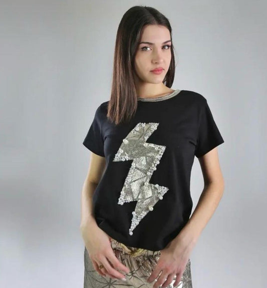 Lighting bolt cotton top
