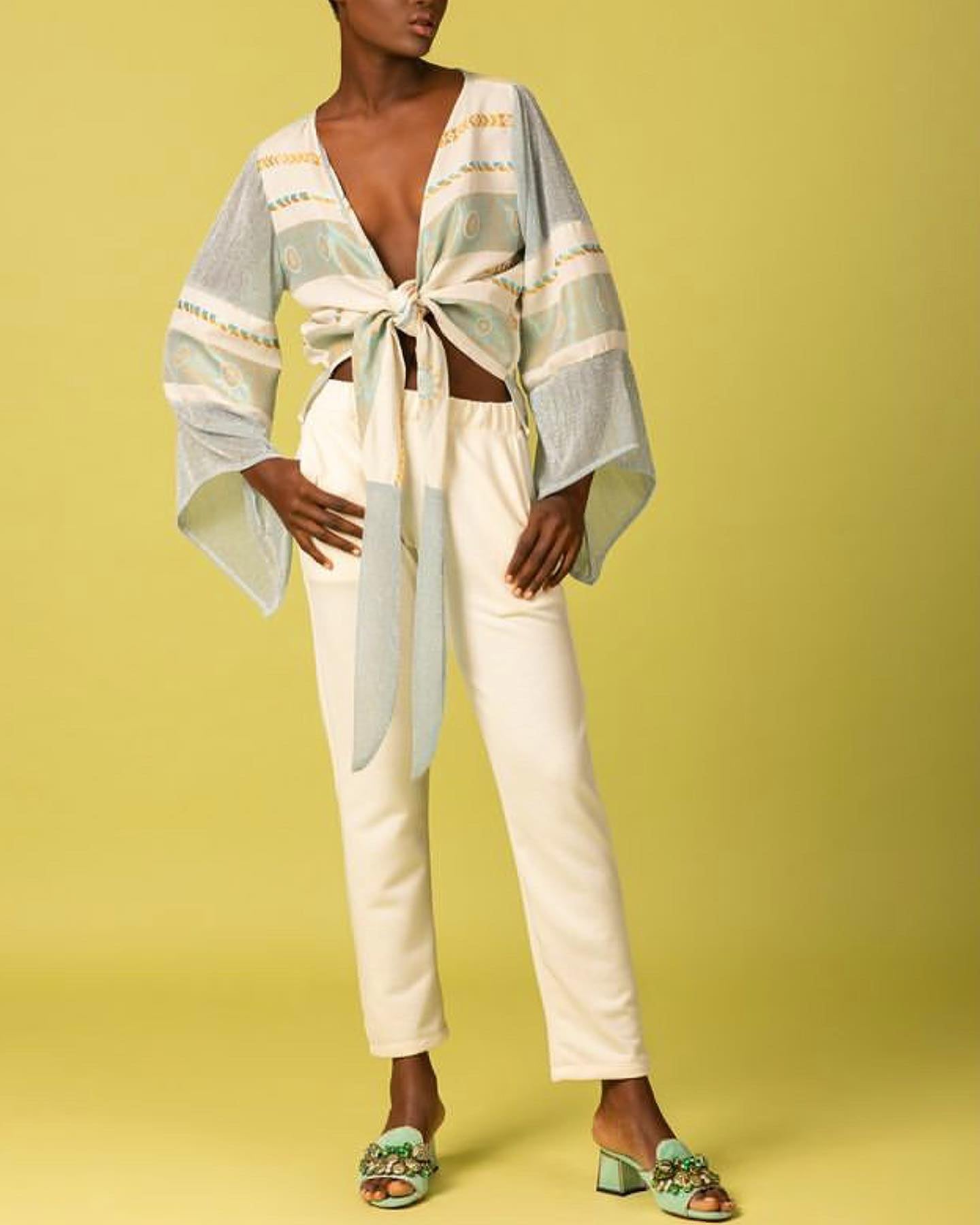 Summer vibes bolero shirt
