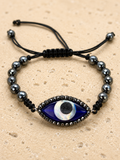 Crystal evil eye bracelet
