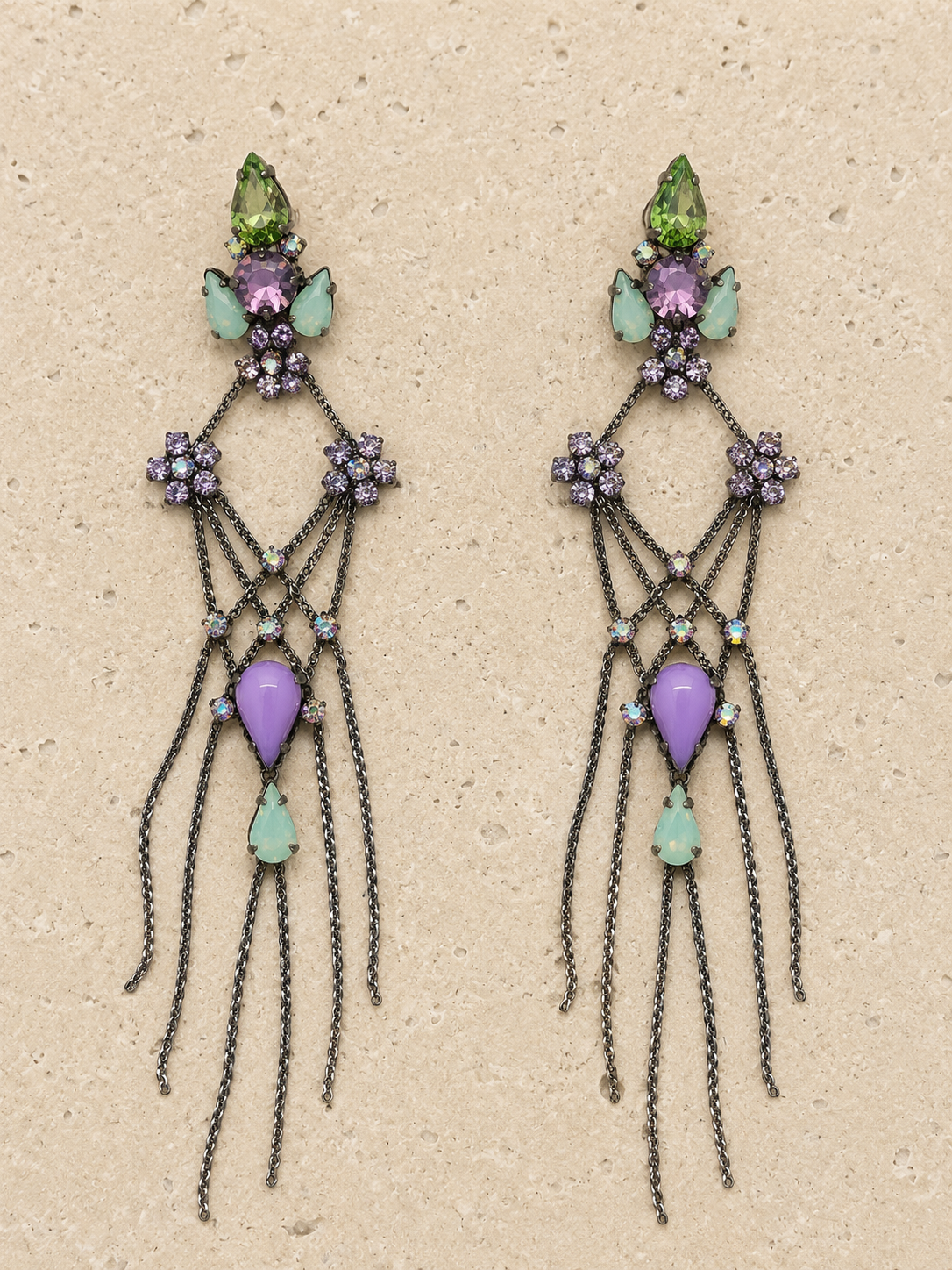 Swarovski crystal drop earrings