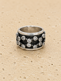 Paved diamond ring
