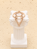 Rose gold crystal ring