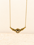 Brass Filigree Moonstone necklace