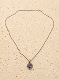 Purple stone necklace