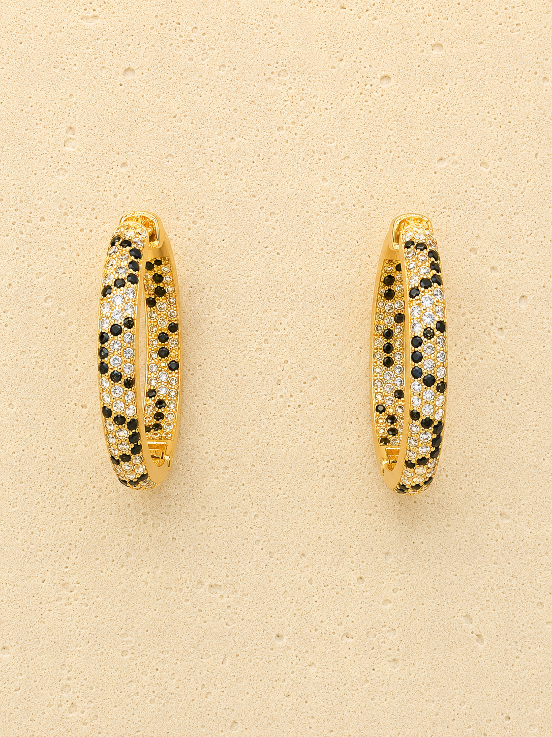 Leopard crystal earrings