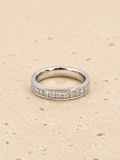 Sterling silver crystal ring