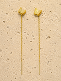 Butterfly thread earrings