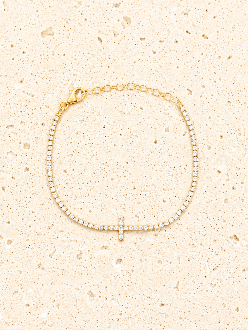 Swarovski crystal crystal cross bracelet