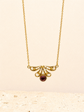 Brass Filigree Amethyst necklace