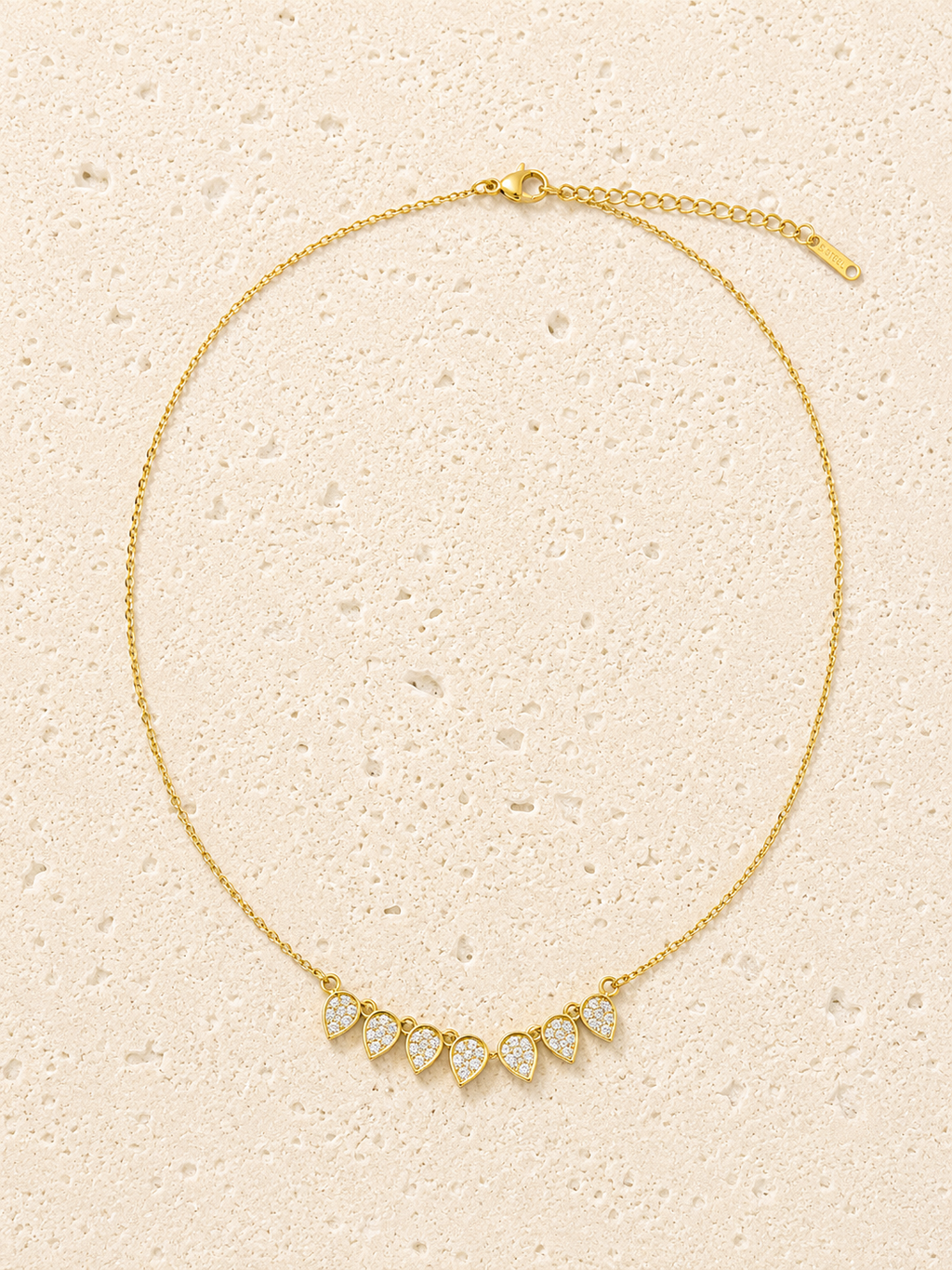 Swarovski crystal four leaf clover necklace