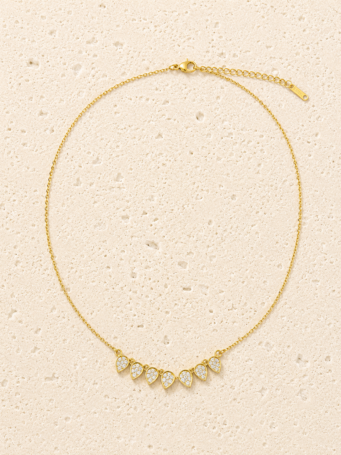 Swarovski crystal four leaf clover necklace