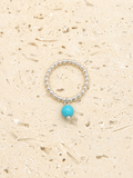 Turquoise and sterling silver ring