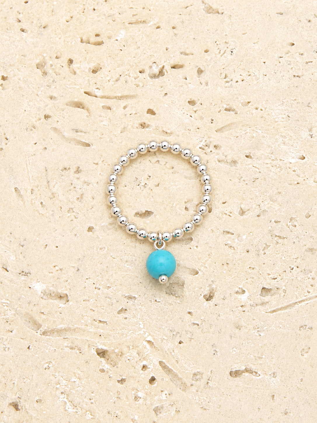 Turquoise and sterling silver ring