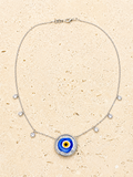 Murano glass evil eye necklace