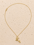 Crystal butterfly necklace