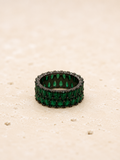 Green stone ring