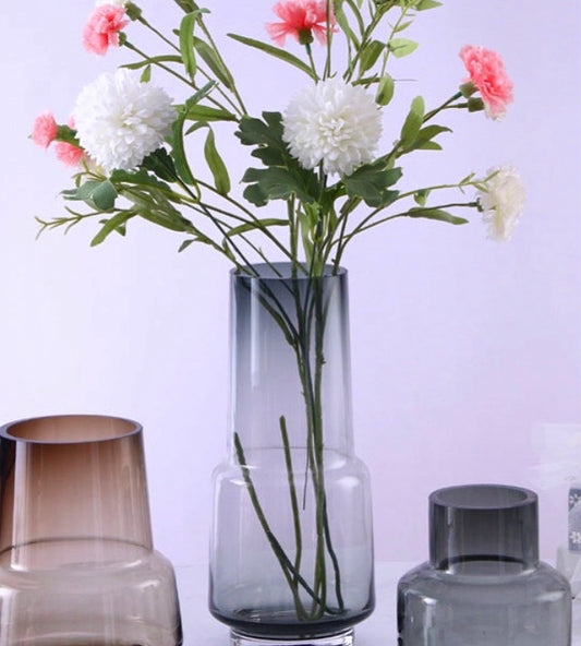 Poseidon glass vase ash slim