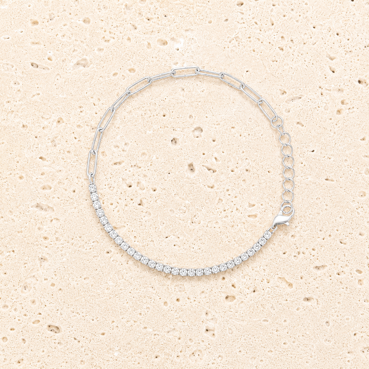 Swarovski crystal link bracelet