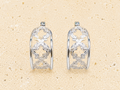 Silver filigree earrings