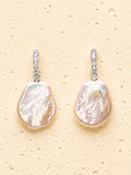 Swarovski crystal and freshwater pearl earrings