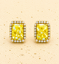 Gold leaf Murano glass earrings