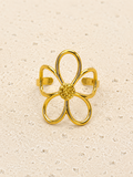 Gold flower ring