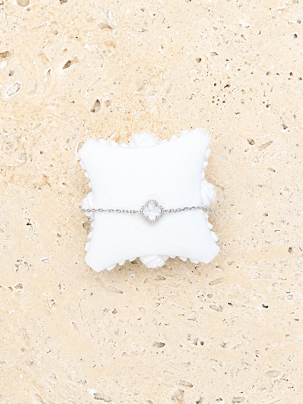 Mother of pearl four leaf clover
