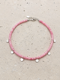 Pink quartz and Sterling Silver necklace